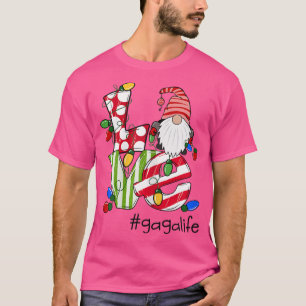 Womens Personalized Love Gagalife Candy Gnome Chri T-Shirt