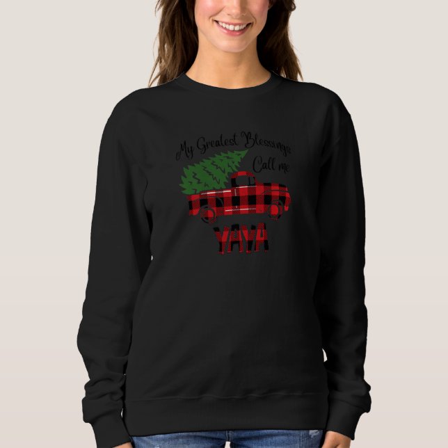 Womens Personalized My Greatest Blessing Call Me Y Sweatshirt (Front)