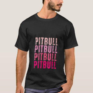 Womens Personalized Name Pitbull I Love Pitbull Vi T-Shirt