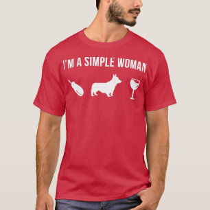 Womens Pet Pembroke Welsh Corgi Dog Puppy Simple W T-Shirt