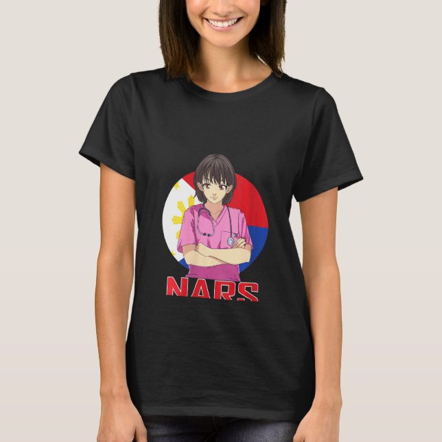 Womens Philippines Nars Girl Registered Nurse Fili T-Shirt (Front)