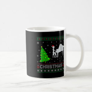 Womens Pianist Xmas Tree Lighting Ugly Christmas S Coffee Mug