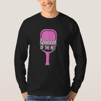 Womens Pickleball Player Sports   Queen Of The Net T-Shirt