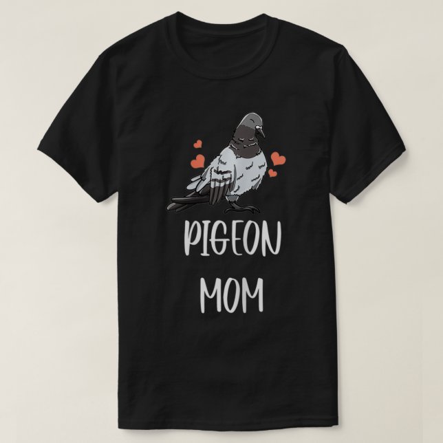 Womens Pigeon Mum Leaf Pattern Girly Fowl Dove Pet T-Shirt (Design Front)