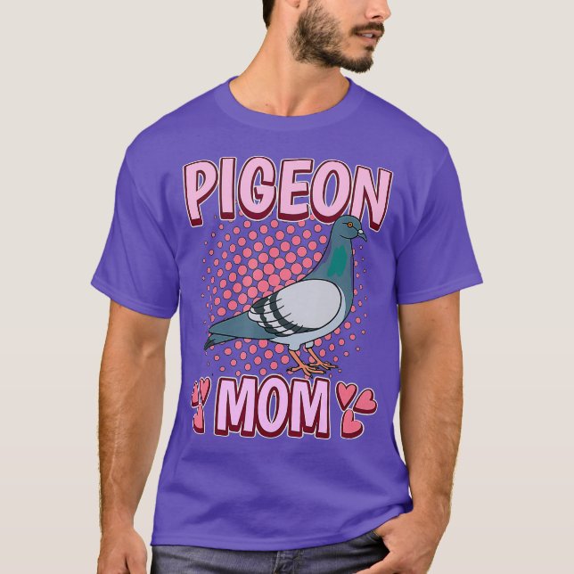 Womens Pigeon Mum Mummy Mothers Day Pigeon T-Shirt (Front)