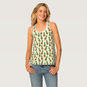 Women's Pineapple Shirt Tropical Racerback Tank