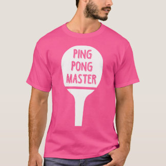 Womens Ping Pong Master Table Tennis T-Shirt