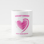 Womens Pink Breast Cancer Survivor Gifts Women Mom Large Coffee Mug<br><div class="desc">Womens Pink Breast Cancer Survivor Gifts Women Mom</div>