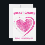 Womens Pink Breast Cancer Survivor Gifts Women Mom RSVP Card<br><div class="desc">Womens Pink Breast Cancer Survivor Gifts Women Mom</div>