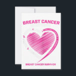 Womens Pink Breast Cancer Survivor Gifts Women Mom RSVP Card<br><div class="desc">Womens Pink Breast Cancer Survivor Gifts Women Mom</div>