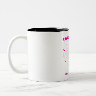 Womens Pink Breast Cancer Survivor Gifts Women Mum Two-Tone Coffee Mug