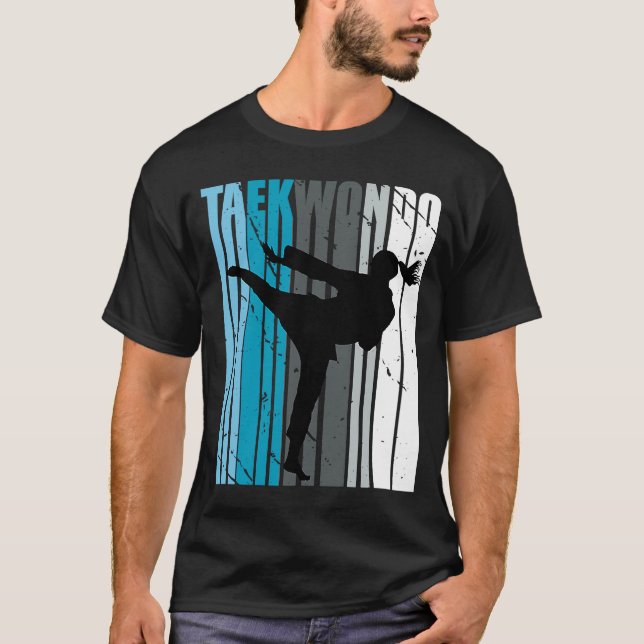 Womens Pink Retro Karate Birthday Bteen Teenagers T-Shirt (Front)