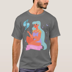 Womens Pisces Astrology Horoscope Women Teens Bac T-Shirt