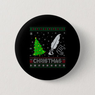 Womens Poetry Xmas Tree Lighting Ugly Christmas Sw 6 Cm Round Badge