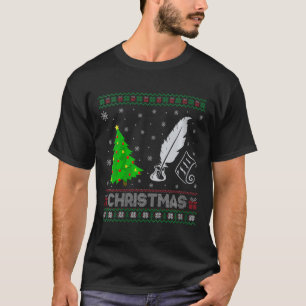 Womens Poetry Xmas Tree Lighting Ugly Christmas Sw T-Shirt