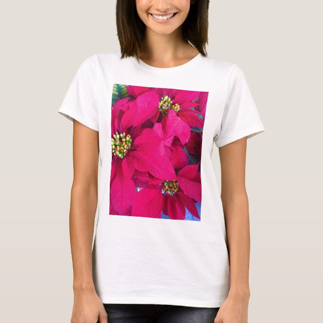 Women's poinsettias shirt (Front)