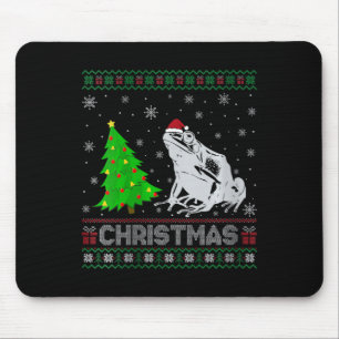 Womens Poison Dart Frog Xmas Tree Lighting Ugly Ch Mouse Mat