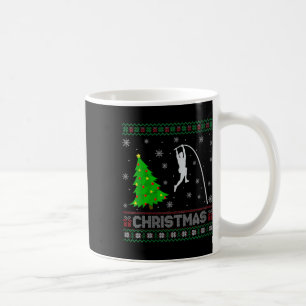 Womens Pole Vault Xmas Tree Lighting Ugly Christma Coffee Mug