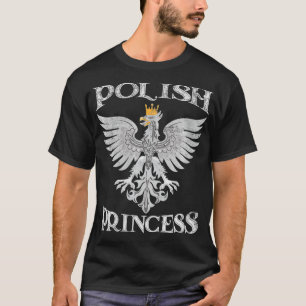 Womens Polish Princess Poland Pride Eagle Crest P T-Shirt