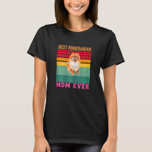 Womens Pomeranian Dog Owner Best Pomeranian Mom T-Shirt