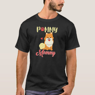 Womens Pomeranian Pommy Mummy German Spitz Poland  T-Shirt