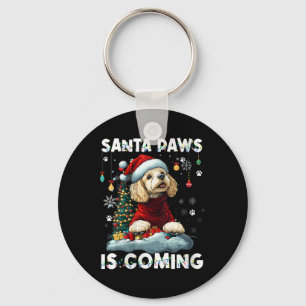 Womens Poodle Christmas Tree Lights Decorations Do Key Ring