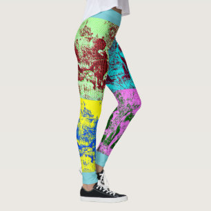 Women's Pop Art Custom Cow Leggings. Leggings