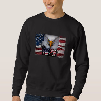 Womens Pop Pop Eagle American Bald Eagle Eyes Sweatshirt