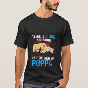 Womens Poppa Father s Day From Wife And Daughter S T-Shirt