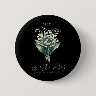 Womens Positive Quote Flower Birthday Floral Birth 6 Cm Round Badge