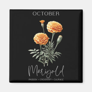 Womens Positive Quote Flower Birthday Floral Birth Magnet