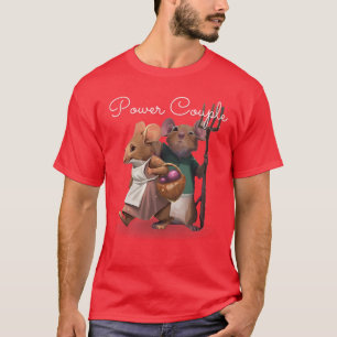 Womens Power Couple Everdell Board Game VNeck gift T-Shirt