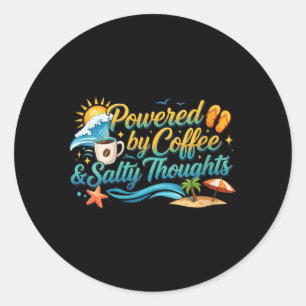 Womens Powered Classic Round Sticker