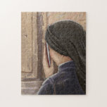 Women's Prayer Western Wall Jerusalem Israel Paint Jigsaw Puzzle<br><div class="desc">Prayer, Western Wall KOTEL Jerusalem Old City Israel Art Painting Landscape. Jewish Woman praying at the Western Wall, Women's prayer, Mother's prayer (Wailing Wall, Kotel) Jerusalem, Israel. Jewish Holiday, Rosh Hashanah, Sukkot, Yom Kippur, Hanukkah, Purim, Passover, Shavuot, Wedding Day, Bar Mitzvah, Bat Mitzvah, Jerusalem Day, Drawing, Hand Drawn, Art, Oil,...</div>