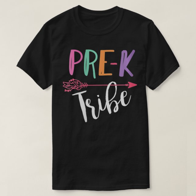 Womens Pre K Tribe Teacher VNeck  T-Shirt (Design Front)