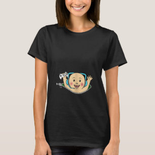 Womens Pregnancy Announcement Gamer Mom Maternity T-Shirt