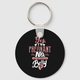 Womens Pregnant Baby Shower Quote. Don't Touch My  Key Ring