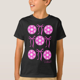 Womens preppy pink pickleball shirt girls love
