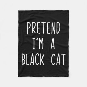 Womens Pretend A Black Cat Costume Halloween Lazy Fleece Blanket