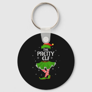 Womens Pretty Elf Christmas Family Girls Women Elf Key Ring