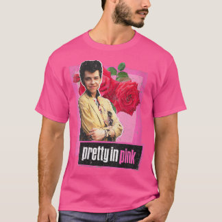 Womens Pretty in Pink Duckie Rose VNeck  T-Shirt