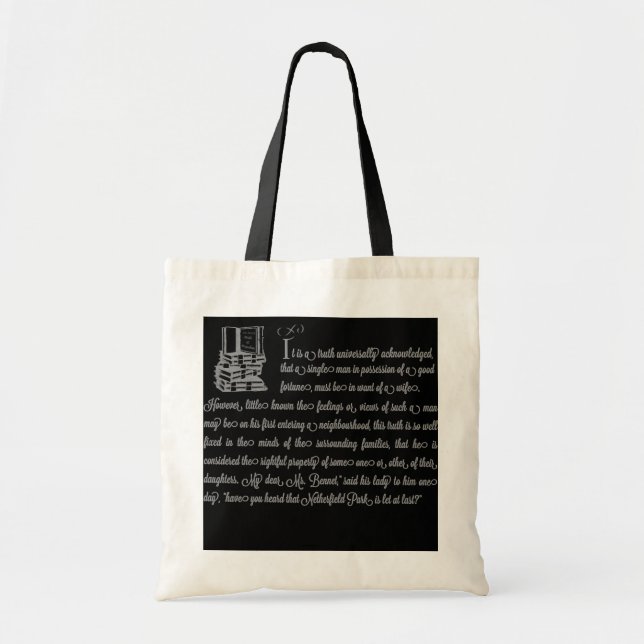 Womens Pride and Prejudice Book Jane Austen  Tote Bag (Front)