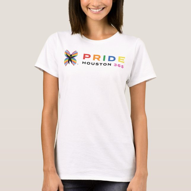 Women's Pride Houston 365 T-Shirt - White (Front)