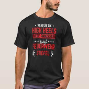 Womens Princess Carry Fire Brigade Boots T-Shirt
