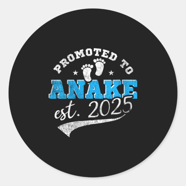 Womens Promoted To Anake 2025 New Hawaiian Aunt Vi Classic Round Sticker (Front)