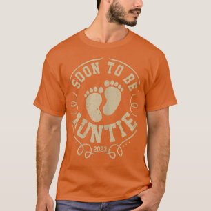 Womens Promoted to Auntie 2023 Mother's Day Soon t T-Shirt