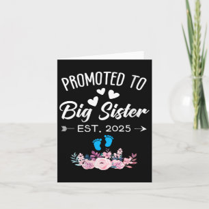 Womens Promoted To Big Sister 2025 It's A Boy - Ba Card