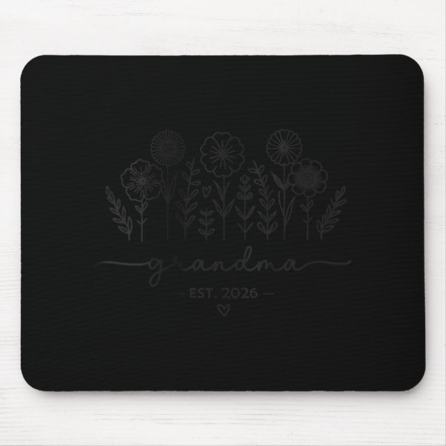 Womens Promoted To Grandma 2026 New Grandma Est 20 Mouse Mat (Front)