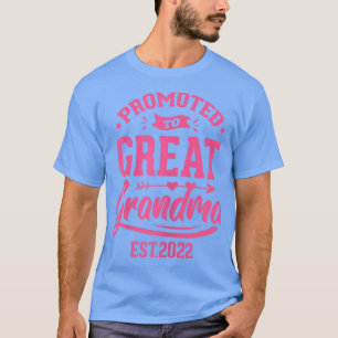 Womens Promoted To Great Grandma 2022 Pregnancy Ba T-Shirt