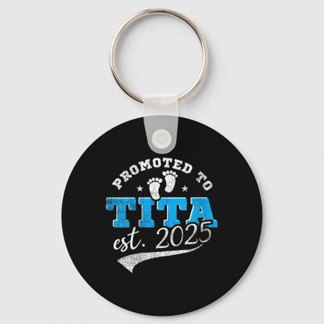 Womens Promoted To Tita 2025 New Filino Aunt Vinta Key Ring (Front)